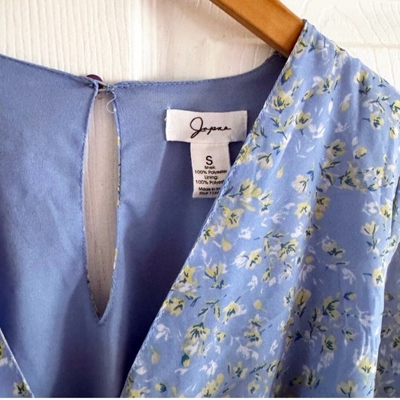 Japna Blue Floral Mini Dress - Picture 6 of 8